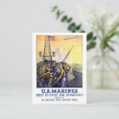 Vintage Ad Poster Briefkaart (Staand voorkant)