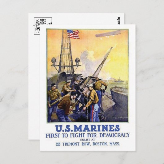 Vintage Ad Poster Briefkaart (Voorkant / Achterkant)