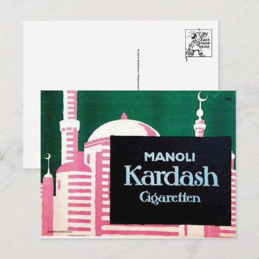 Vintage Ad Poster Briefkaart (Voorkant / Achterkant)