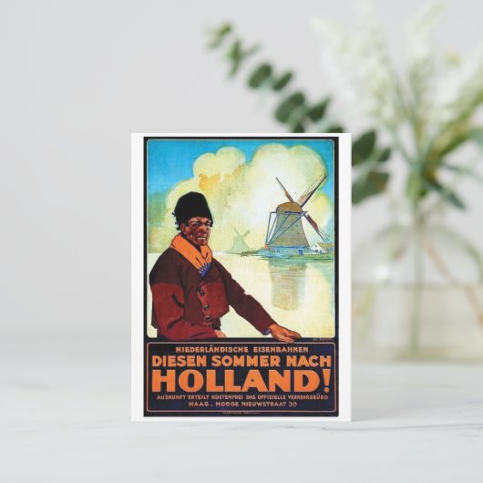 Vintage Ad Poster Briefkaart (Staand voorkant)