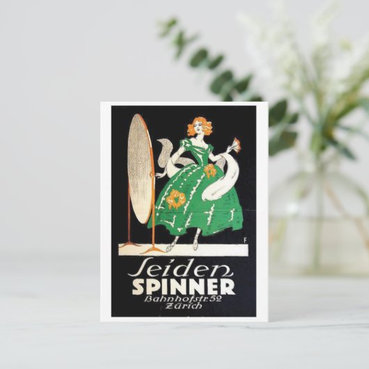 Vintage Ad Poster Briefkaart (Staand voorkant)