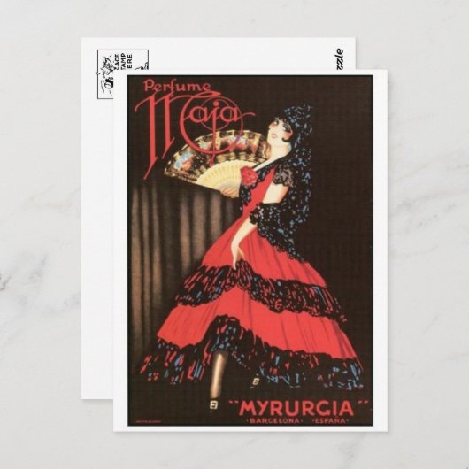 Vintage Ad Poster Briefkaart (Voorkant / Achterkant)