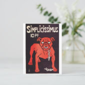 Vintage Ad Poster Briefkaart (Staand voorkant)