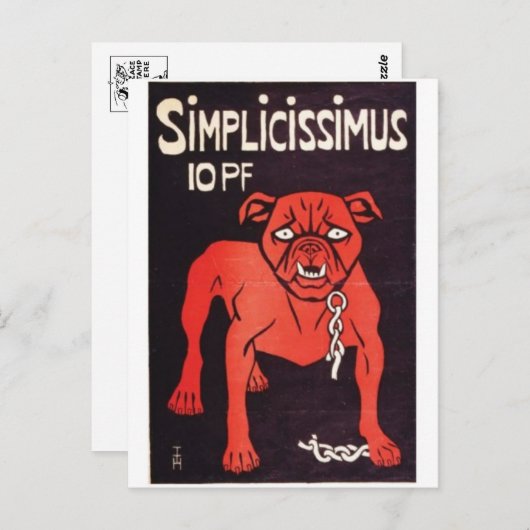 Vintage Ad Poster Briefkaart (Voorkant / Achterkant)