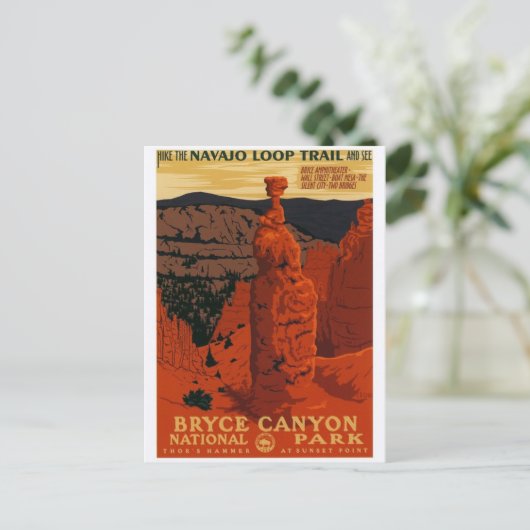 Vintage Ad Poster Briefkaart (Staand voorkant)