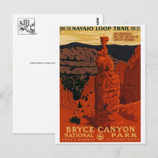 Vintage Ad Poster Briefkaart (Voorkant / Achterkant)