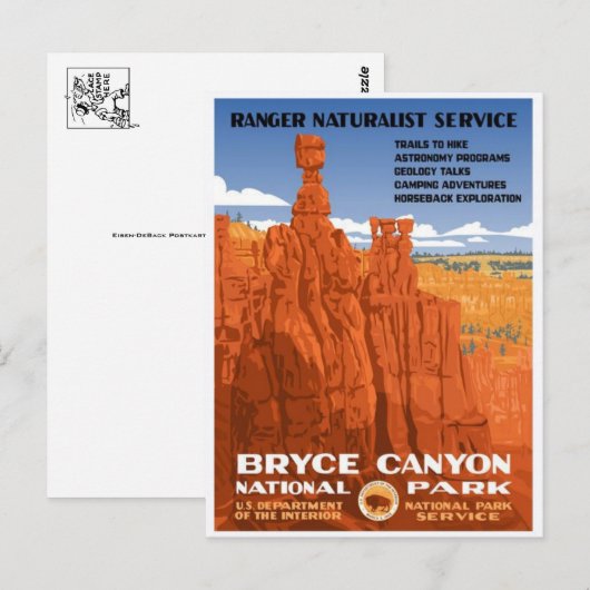 Vintage Ad Poster Briefkaart (Voorkant / Achterkant)