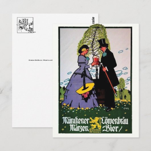 Vintage Ad Poster Briefkaart (Voorkant / Achterkant)