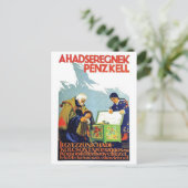 Vintage Ad Poster Briefkaart (Staand voorkant)