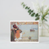 Vintage Ad Poster Briefkaart (Staand voorkant)