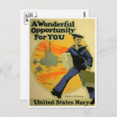 Vintage Ad Poster Briefkaart (Voorkant / Achterkant)