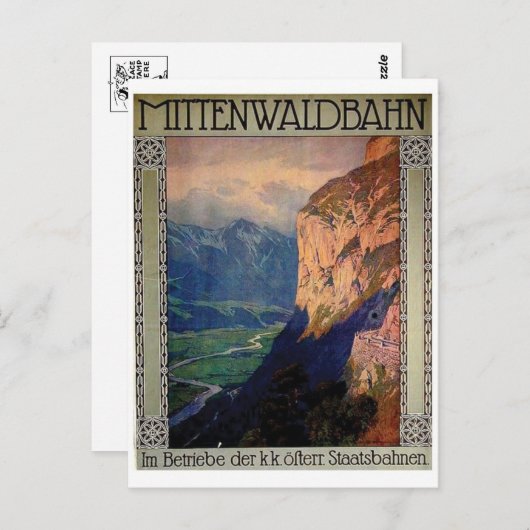 Vintage Ad Poster Briefkaart (Voorkant / Achterkant)