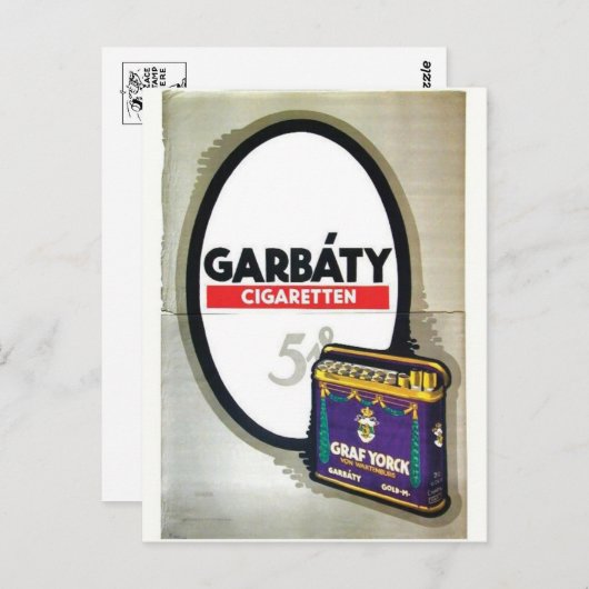 Vintage Ad Poster Briefkaart (Voorkant / Achterkant)