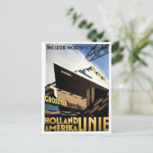 Vintage Ad Poster Briefkaart (Staand voorkant)