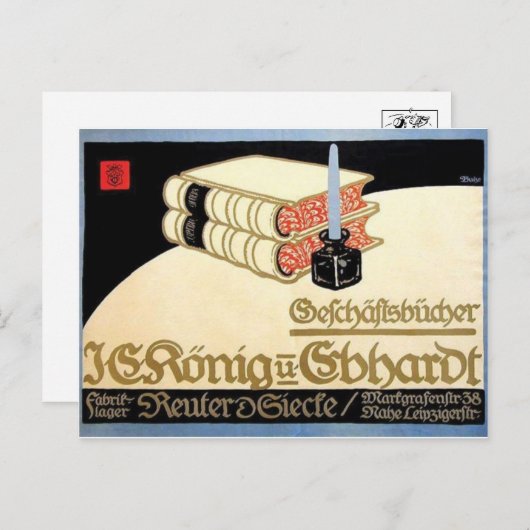 Vintage Ad Poster Briefkaart (Voorkant / Achterkant)