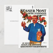 Vintage Ad Poster Briefkaart (Voorkant / Achterkant)