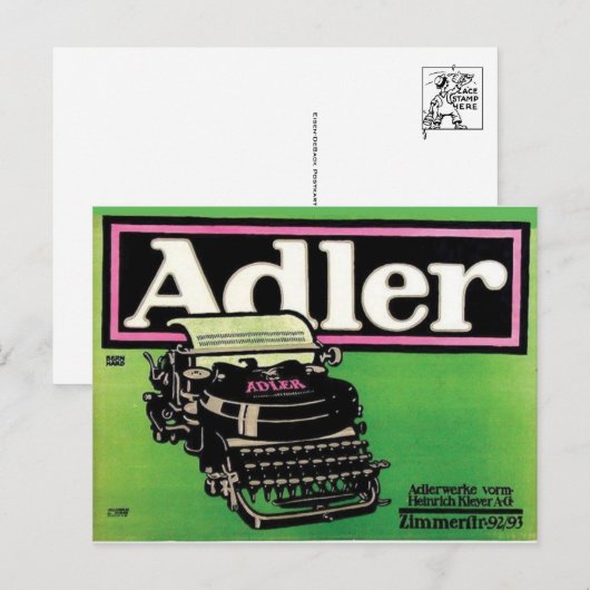 Vintage Ad Poster Briefkaart (Voorkant / Achterkant)