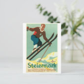 Vintage Ad Poster Briefkaart (Staand voorkant)