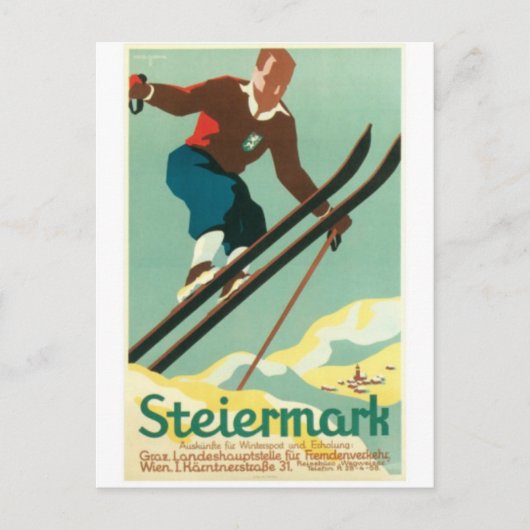 Vintage Ad Poster Briefkaart (Voorkant)