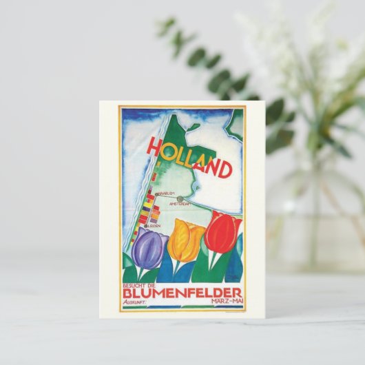 Vintage Ad Poster Briefkaart (Staand voorkant)