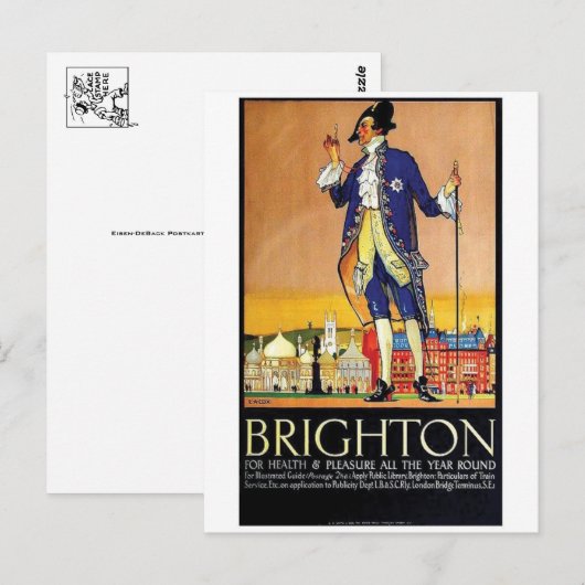 Vintage Ad Poster Briefkaart (Voorkant / Achterkant)