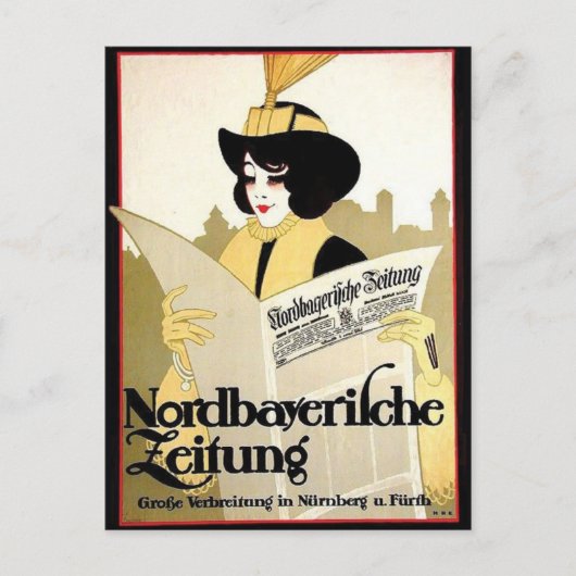 Vintage Ad Poster Briefkaart (Voorkant)