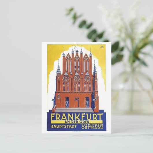 Vintage Ad Poster Briefkaart (Staand voorkant)