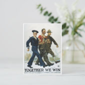 Vintage Ad Poster Briefkaart (Staand voorkant)