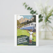 Vintage Ad Poster Briefkaart (Staand voorkant)