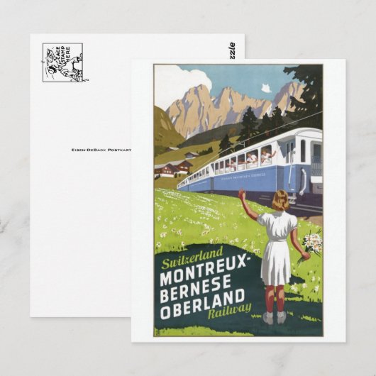 Vintage Ad Poster Briefkaart (Voorkant / Achterkant)