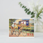 Vintage Ad Poster Briefkaart (Staand voorkant)