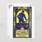 Vintage Ad Poster Briefkaart (Voorkant / Achterkant)