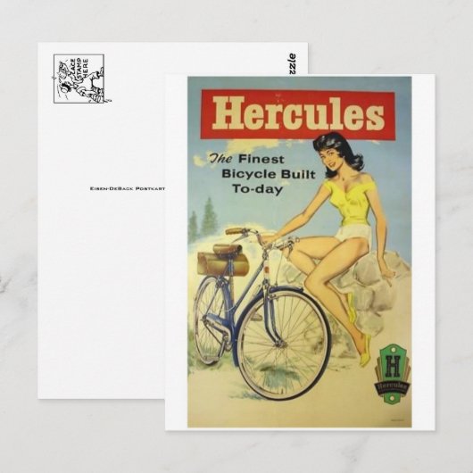 Vintage Ad Poster Briefkaart (Voorkant / Achterkant)