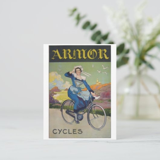 Vintage Ad Poster Briefkaart (Staand voorkant)