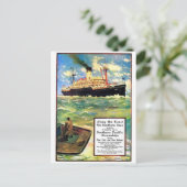 Vintage Ad Poster Briefkaart (Staand voorkant)