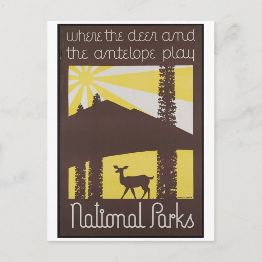 Vintage Ad Poster Briefkaart (Voorkant)