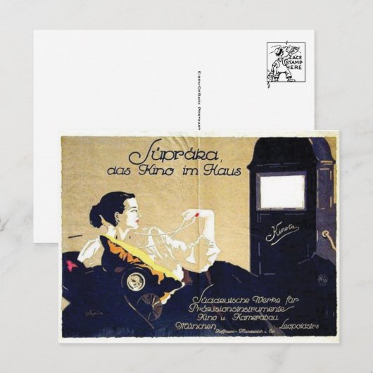 Vintage Ad Poster Briefkaart (Voorkant / Achterkant)