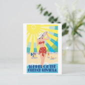 Vintage Ad Poster Briefkaart (Staand voorkant)