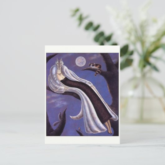 Vintage Ad Poster Briefkaart (Staand voorkant)