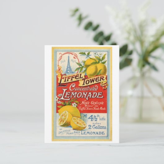 Vintage Ad Poster Briefkaart (Staand voorkant)