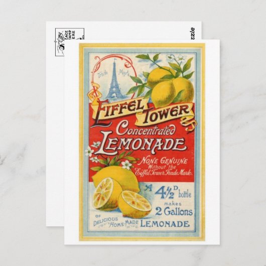 Vintage Ad Poster Briefkaart (Voorkant / Achterkant)