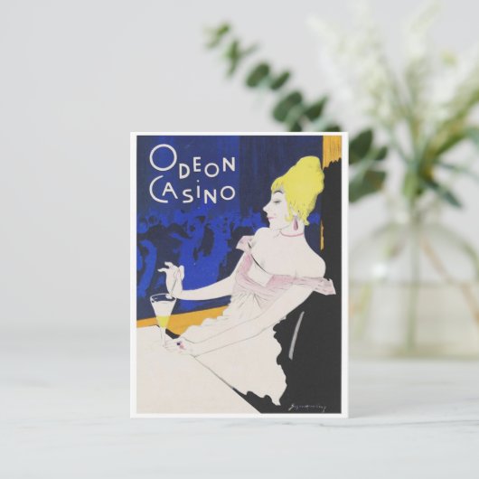 Vintage Ad Poster Briefkaart (Staand voorkant)