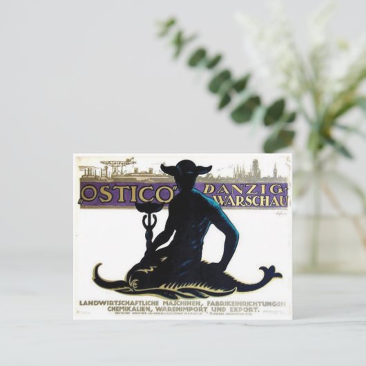 Vintage Ad Poster Briefkaart (Staand voorkant)