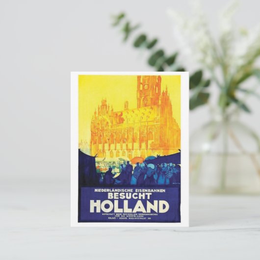 Vintage Ad Poster Briefkaart (Staand voorkant)