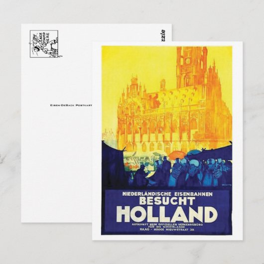 Vintage Ad Poster Briefkaart (Voorkant / Achterkant)