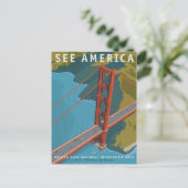 Vintage Ad Poster Briefkaart (Staand voorkant)