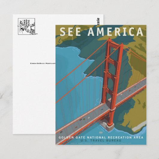 Vintage Ad Poster Briefkaart (Voorkant / Achterkant)