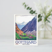 Vintage Ad Poster Briefkaart (Staand voorkant)