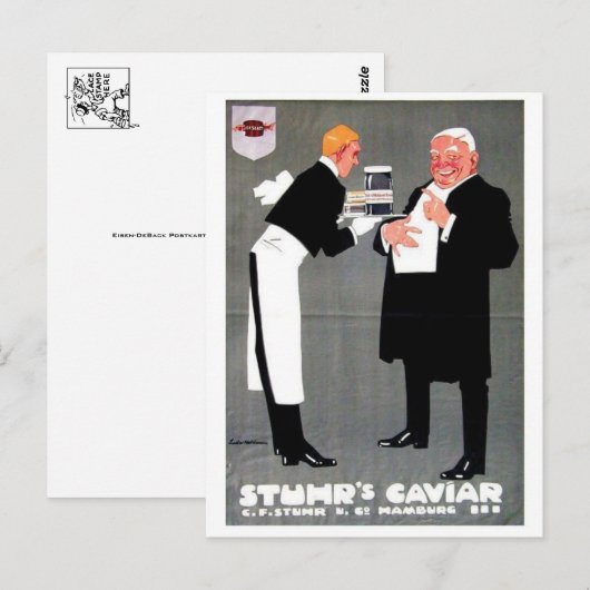 Vintage Ad Poster Briefkaart (Voorkant / Achterkant)