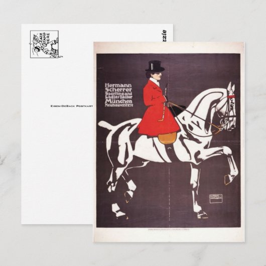 Vintage Ad Poster Briefkaart (Voorkant / Achterkant)